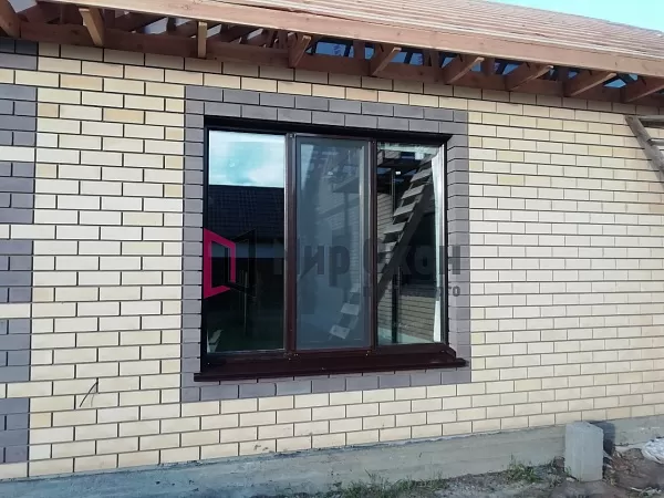 Ламинированное окно в цвет коричневый дуб Ламинированное окно в цвет коричневый дуб